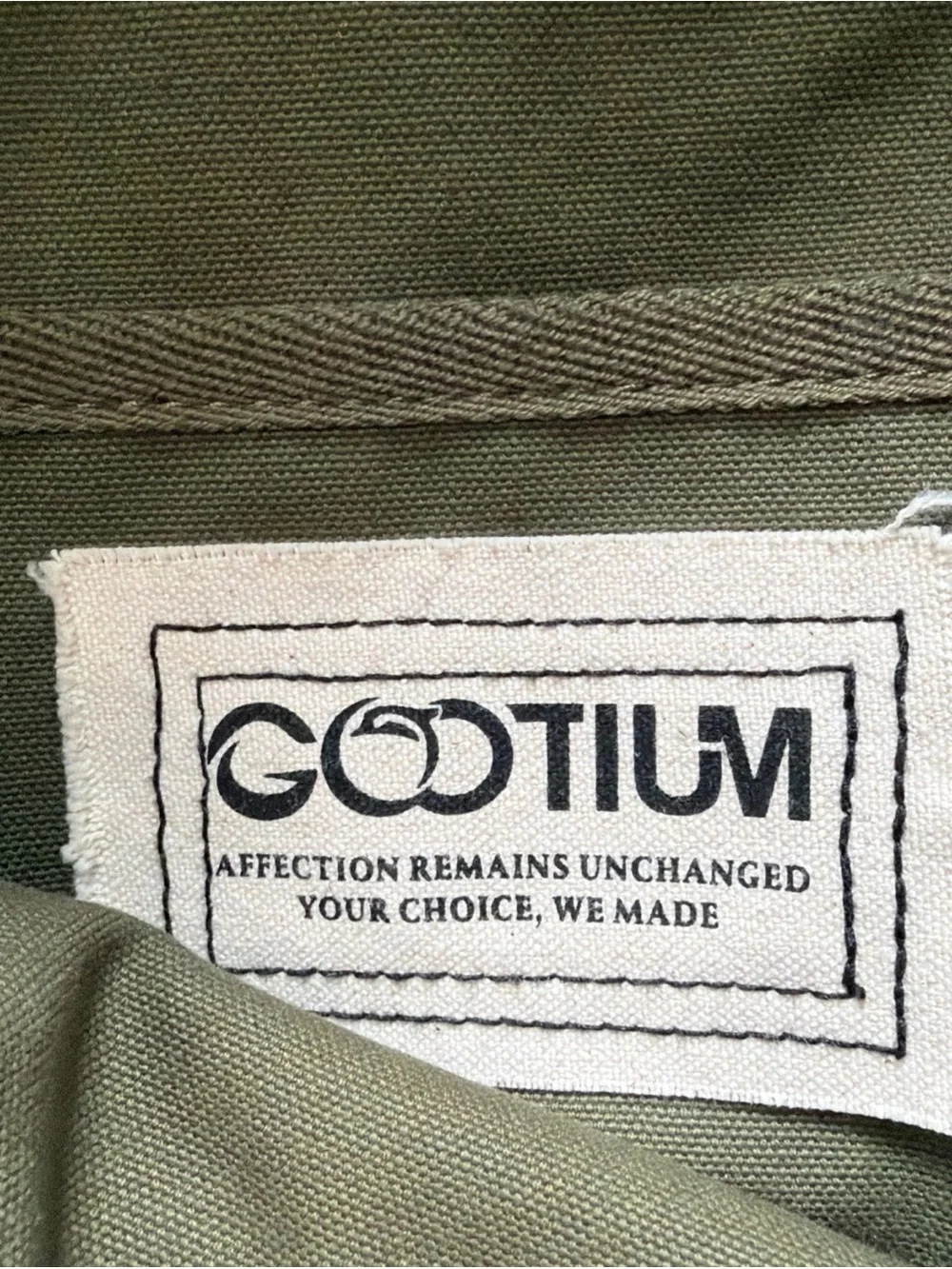 Gootium Backpack Army Green Canvas Vintage Style Travel Hiking Casual Pockets